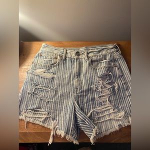 Long, ripped jean shorts, great condition